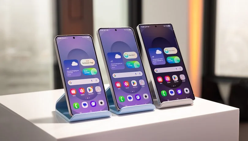 Samsung Galaxy smartphone showing an updated UI